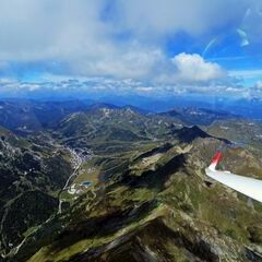 Flugwegposition um 10:50:51: Aufgenommen in der Nähe von Gemeinde Weißpriach, 5573, Österreich in 2725 Meter